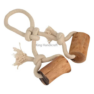 Vietnam Main <b>Rope</b> Tug Coffee Wood Dog Chew Stick Durable Wood Chew for Dogs Supports Teeth Cleaning and Reduces Chewing Damage - Product Image 2