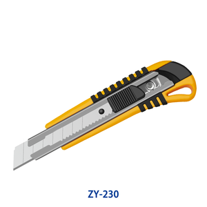 ZY-230 Tùy Chỉnh <span class=keywords><strong>ABS</strong></span> Nhựa Cao Su Xử Lý Tiện Ích Dao 18Mm Sk2 Snap Off Lưỡi Dao Lớp Phủ Chống Trượt Có Thể Thu Vào Dao Cắt - Product Image 2