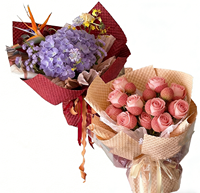 Papier bulle 3D gaufré, papier d'emballage pour fleurs imperméable, papier d'emballage pour fleurs, papier coréen pour fleurs