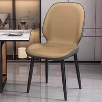 Chaise de salle à manger contemporaine rembourrée, forme minimaliste pour projets de mobilier d'intérieur en gros