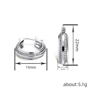 Orecchini Eleganti e alla Moda per Donne, Gioielli per Orecchie Personalizzati con Accenti Scintillanti per Uso Quotidiano - Product Image 5