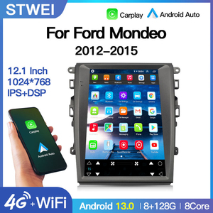 Autoradio STWEI 12,1'' Android 14 Écran Tesla GPS Lecteur Multimédia pour <span class=keywords><strong>Ford</strong></span> Mondeo Fusion MK5 2013-2018 CarPlay Auto 4G - Product Image 2