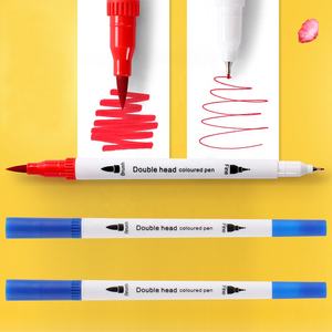 Pluma de cepillo de agua de doble punta con rotuladores de arte Fineliner 100 colores no tóxico secado rápido lavable para embalaje de Juego de dibujo - Product Image 6