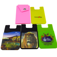 Promosi Dompet Silikon Ponsel Berkualitas Baik, Murah, Logo Custom, Tahan Lama, Fashion, Sablon