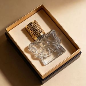 Custom Low MOQ Bow Glass <b>Roller</b> Perfume Bottles Stock Clear Refillable Containers with Alloy Cap and Ball Applicator - Product Image 4