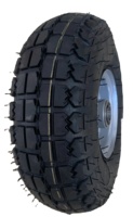 Roues de 10 pouces 3.50-4 pneus anti-crevaison 254x74mm roue de remplacement pour brouette de restaurant