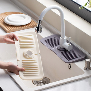 Hugebirds Hot Sale Silicone <b>Sink</b> Faucet <b>Mat</b> <b>for</b> <b>Kitchen</b> Drying Draining Pads Splash Guard Silicone Faucet <b>Mat</b> - Product Image 6