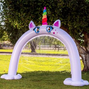 Arche de pulvérisation gonflable licorne pour enfants, pour le plaisir aquatique estival dans la cour et les jeux en plein air - Product Image 6
