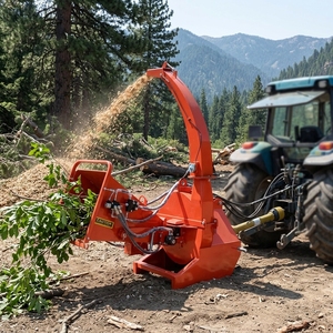 Cippatrice a Diesel con <span class=keywords><strong>PTO</strong></span> per Trattore, Approvata CE, con Ingranaggi, Alimentazione Idraulica e Risparmio Energetico - Product Image 1