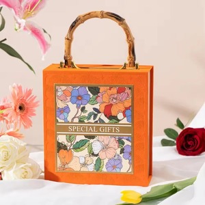 Velvet <b>makeup</b> paper packaging bamboo bag creative paper <b>box</b> birthday gift <b>box</b>, customizable according to needs - Product Image 4