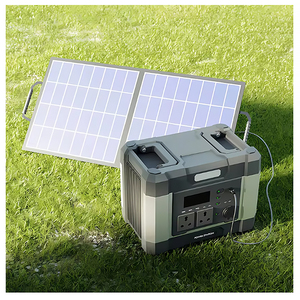 Panneau solaire portable 1030,4 Wh, banque d'alimentation à charge rapide bidirectionnelle, LiFePO4, onde sinusoïdale pure, charge sans fil, télécommande de voiture, lampe de poche - Product Image 1