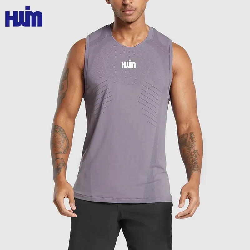 Manufacture Men's Breathable Mesh Seamless Tank Top Gym Fitness Sport Quick Dry Workout Men Tank Tops