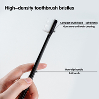 Cepillo de Dientes Manual Suave para Adultos con Cerdas Micro Nano Extra Suaves (Más de 10000 Cerdas) para Uso Doméstico y Cuidado Bucal