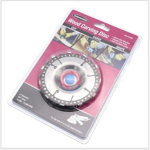 Kraftwerk Wood Carving Disc 4 Inch 22 Tooth For Angle <b>Grinder</b> Cutting Carving Shaping - Product Image 1