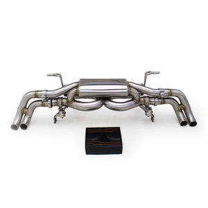 Section de silencieux arrière <span class=keywords><strong>sport</strong></span> à soupapes pour <span class=keywords><strong>Audi</strong></span> R8 V10 5.2L 2010-2013, son X-pipe actif amélioré, arrière d'essieu - Product Image 1
