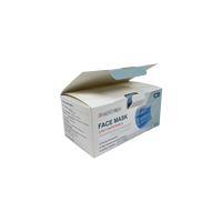 Boîte de 50 masques chirurgicaux pliants jetables imprimés sur mesure fabriqués à partir de carton recyclé pour le stockage de médicaments en pharmacie