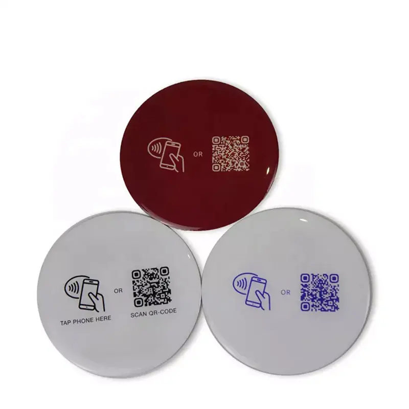 13.56Mhz Rfid Digital Restaurant Table Menu Rfid Nfc Tag for Tag or Qr Code Ordering Online