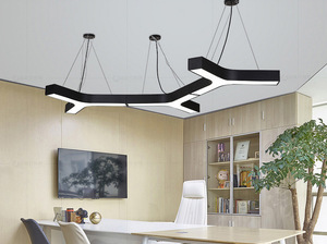 Luminaire suspendu <span class=keywords><strong>de</strong></span> bureau LED avec raccordement sans soudure, <span class=keywords><strong>forme</strong></span> hexagonale, matériau PC, commande par bouton, durée <span class=keywords><strong>de</strong></span> vie <span class=keywords><strong>de</strong></span> 50 000 <span class=keywords><strong>heures</strong></span> - Product Image 4