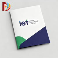 Dossiers professionnels en papier kraft/carton écologiques fabriqués en Chine avec pochettes, impression offset personnalisée du logo pour documents A4/A5