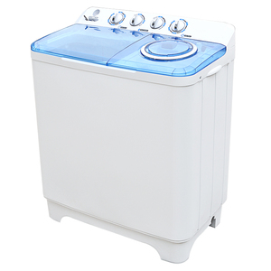 Lave-linge semi-automatique <span class=keywords><strong>à</strong></span> double cuve 7,1-8,0 kg avec fonction d'essorage pour usage hôtelier, fonctionnement en anglais, laveuse-sécheuse tout-en-un - Product Image 4