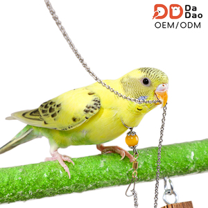 Collar y Correa de Acero Inoxidable para Loros, Apto para <span class=keywords><strong>Vuelos</strong></span> al Aire Libre - Product Image 1