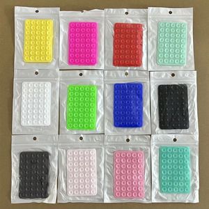 Custom 24 Double Side Anti Slip Suction Cup <b>Silicone</b> Suction <b>Mat</b> Mobile Phone Holder <b>Silicone</b> Sucker Phone Case Sticky Grip - Product Image 6