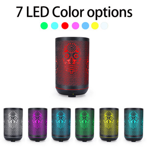 Diffuseur d'arômes en fer 300 ml, design tête de mort, humidificateur d'huiles essentielles avec lumière LED pour la maison et le bureau - Product Image 5