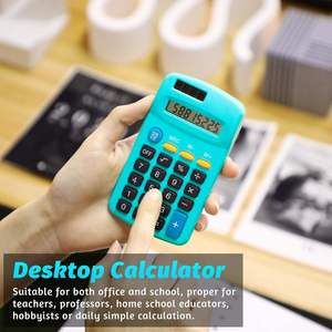 Mini calculatrice électronique Machine 8 chiffres étudiant professionnel solaire petite calculatrice de poche pour fournitures de bureau - Product Image 6