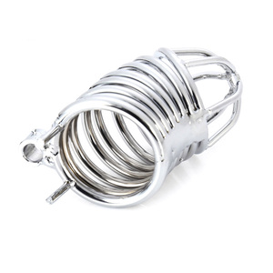 กรงครอบอวัยวะเพศชายสแตนเลส 3 ขนาด สำหรับผู้ชาย ของเล่นทางเพศ - Product Image 3