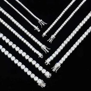 High Quality 2mm 3mm 4mm Pass Diamond <b>Tester</b> Vvs Moissanite Bracelet 925 Sterling Silver Luxury Iced Out Tennis Bracelet - Product Image 1