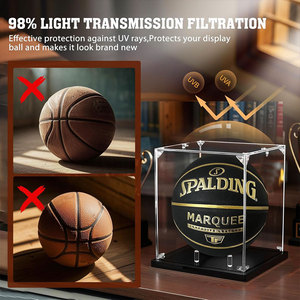 UV bảo vệ <span class=keywords><strong>acrylic</strong></span> hiển thị trường hợp cho bóng rổ tùy chỉnh kích thước <span class=keywords><strong>acrylic</strong></span> bóng đá bóng hiển thị trường hợp bóng đá bóng hiển thị bao gồm hộp - Product Image 6