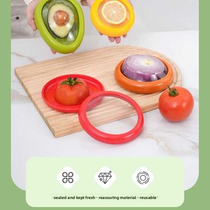 Mini Tủ Lạnh Lưu Trữ Hộp Bơ Cà Chua Silicone Phim Kín Rau Trái Cây Bảo Quản Tươi Cắm Trại Nhựa Tổ Chức - Product Image 4