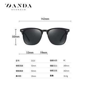 Danda Sunglasses 3323 Black <b>Frame</b> TAC Lens Polarized Men Outdoor Sun Protection Driving Cycling Fishing - Product Image 4