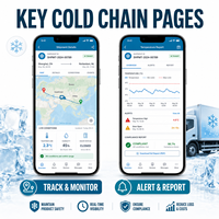 Desarrollo de Aplicaciones de Monitoreo de Cadena de Frío para Logística Avanzada, Compatible con IOS y Android, con Monitoreo de Temperatura, LionCreate