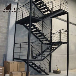 <span class=keywords><strong>Escalier</strong></span> en fer forgé droit <span class=keywords><strong>de</strong></span> style vintage élégant QUYANG pour villa, jardin et aménagement extérieur - Product Image 4