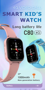 Kids Smart <b>Watch</b> C80 Video Call HD Camera Anti-lost GPS LBS Positioning Tracker 4G SIM Card Child Smartwatch - Product Image 2