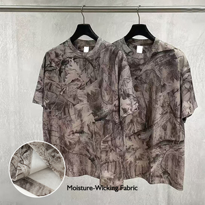 <span class=keywords><strong>2025</strong></span> Thiết Kế Mới Camo Thăng Hoa In Ấn Người Đàn Ông Của T-Shirt Và Quần Short 240gsm O-Cổ Nhanh Khô Cổ Điển Retro Lưới Ngắn Tay Phù Hợp Với - Product Image 3