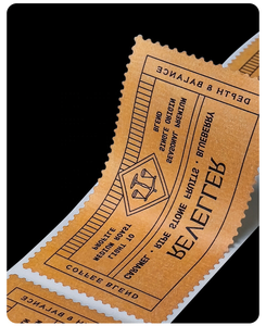 Étiquettes adhésives personnalisées imprimées sur papier synthétique multicouche, double face, découpées, pour marquage de cartons, impression rotative huit couleurs - Product Image 5