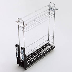 Cesta de alambre extraíble Unidad de base de <span class=keywords><strong>despensa</strong></span> de cocina Almacenamiento de cajones de <span class=keywords><strong>armario</strong></span> - Product Image 1