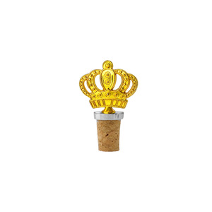 Gold Crown Cork Stopper Food Grade Wood Wine Bottle Seal Valentine's Day Gift - Product Image 3