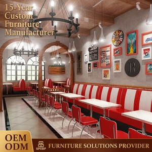 Customized Wholesale Vintage Cafe Shop Restaurant Furniture Set Retro Industrial Style <strong>Table</strong> <strong>and</strong> <strong>Chairs</strong> <strong>for</strong> <strong>Sale</strong> - Product Image 1