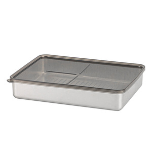 304 Stainless Steel Food <b>Storage</b> <b>Container</b> Rectangular With Lid Sealed Box For Travel Lunch Box - Product Image 4