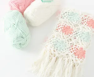 Super soft milk cotton yarn crochet yarn forkntting scarf baby yarn