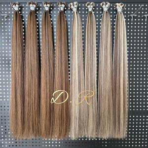 2025 meilleure vente Remy cuticule aligné cheveux génie trame non transformés <span class=keywords><strong>russe</strong></span> Extensions de cheveux génie trame Double trame - Product Image 2