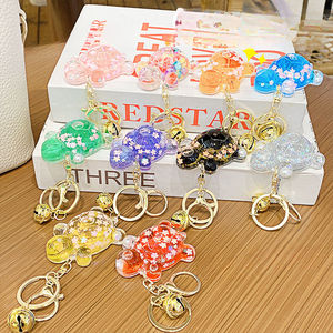 Popular Creative Oil-Filled Luminous Turtle Keychain Bag Pendant <b>Blind</b> Box Claw Machine Keychain Ornament Gift - Product Image 1