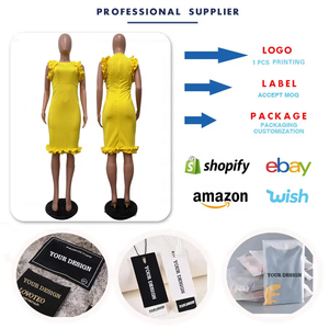 <span class=keywords><strong>Vestidos</strong></span> de Verano Modernos D8580 <span class=keywords><strong>para</strong></span> Mujer, Vestido Casual de Color Sólido sin Mangas, Ajustado al Cuerpo, <span class=keywords><strong>Vestidos</strong></span> de Fiesta con Volantes <span class=keywords><strong>para</strong></span> Chicas - Product Image 3