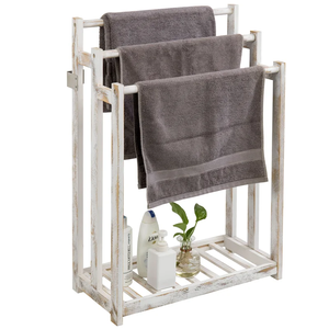 Toalleros de <span class=keywords><strong>madera</strong></span> independientes con estante de almacenamiento inferior para toalla de mano, toallita, toallita facial, Toalla de <span class=keywords><strong>baño</strong></span> pequeña - Product Image 1