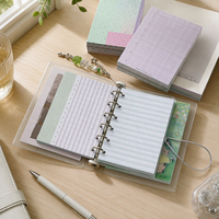 Bloc-notes en papier épais, carnet à feuilles mobiles, carnet à pois, carnet à grille, papeterie personnalisée pour le bureau et l'école