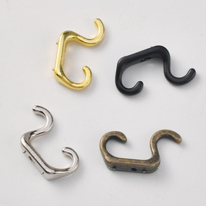 B-450 Small Single <b>Hook</b> Zinc Alloy Rust Resistant Clothes <b>Hook</b> <b>S</b> Type Extra Small For Garment Use - Product Image 1