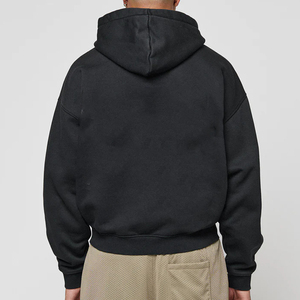 <span class=keywords><strong>Felpa</strong></span> <span class=keywords><strong>con</strong></span> <span class=keywords><strong>cappuccio</strong></span> nera Kapuze da <span class=keywords><strong>uomo</strong></span> <span class=keywords><strong>con</strong></span> <span class=keywords><strong>cappuccio</strong></span> <span class=keywords><strong>e</strong></span> tasche anteriori <span class=keywords><strong>con</strong></span> polsini a costine rilassanti <span class=keywords><strong>e</strong></span> <span class=keywords><strong>felpa</strong></span> Pullover Casual - Product Image 4